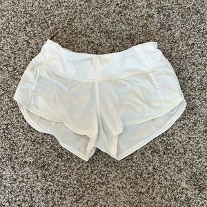 - Lululemon size 2 speed up shorts. 2.5 in